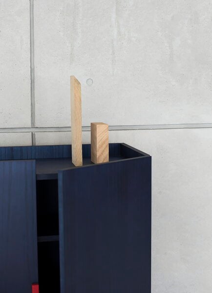 Cabinets, Aizome wardrobe, indigo - black - red, Blue