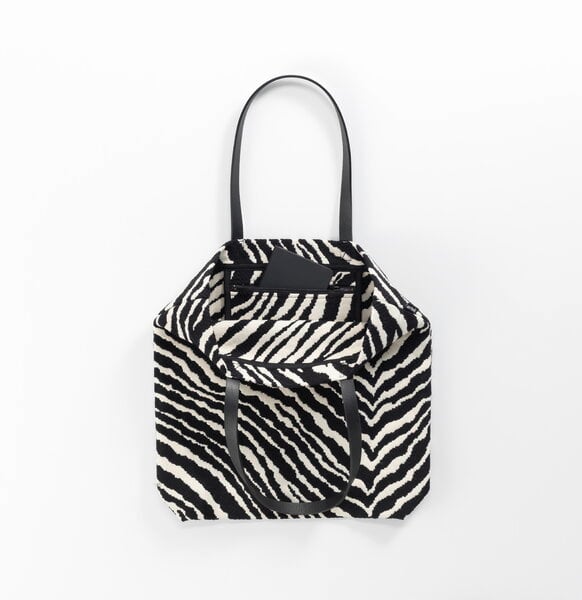 Bags, Zebra tote bag, Black & white