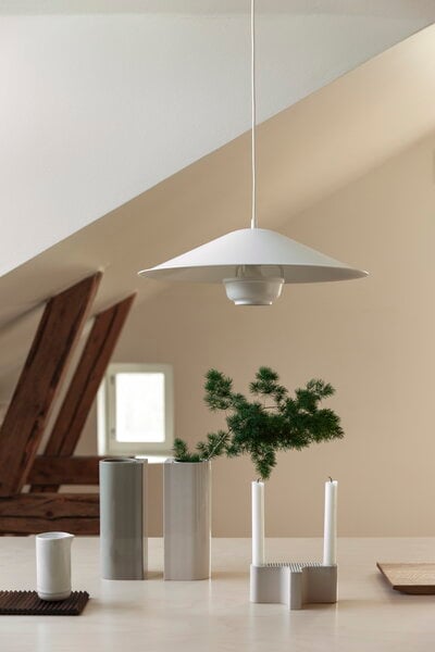 Pendant lamps, Kori pendant with dune shade, white, White