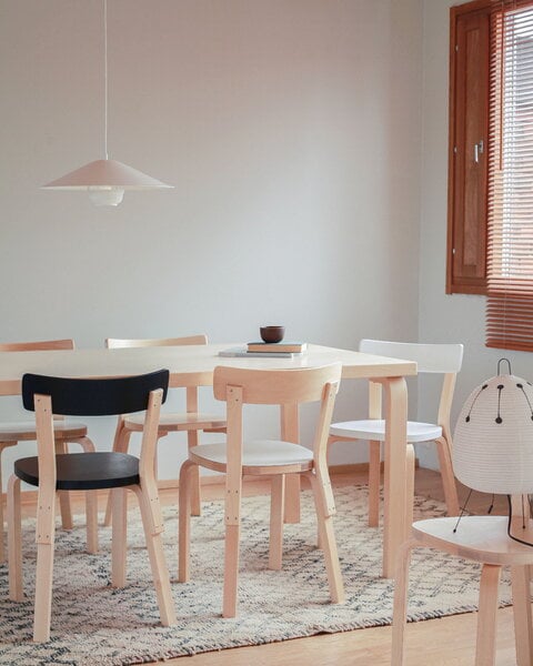 Ruokapöydän tuolit, Aalto tuoli 69, valkoinen, Valkoinen