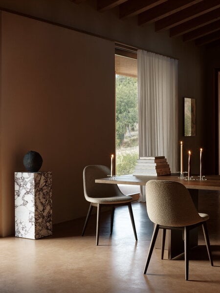 Tables d’appoint et bouts de canapé, Support Plinth Pedestal, marbre Calacatta Viola, Naturel