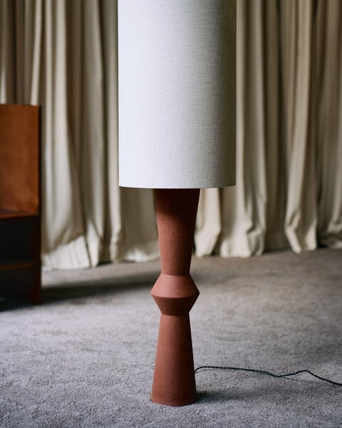 Floor lamps, Marie-Ann floor lamp, red brown, White