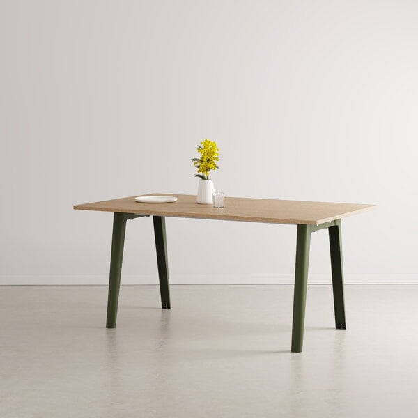 Dining tables, New Modern table 160 x 95 cm, oak - rosemary green, Natural