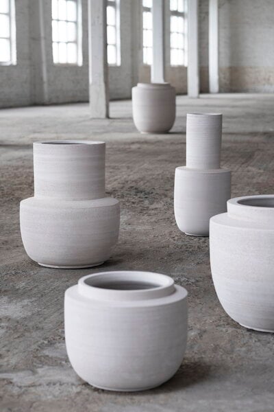 Planters & plant pots, Volumes pot, 40 cm, Beige