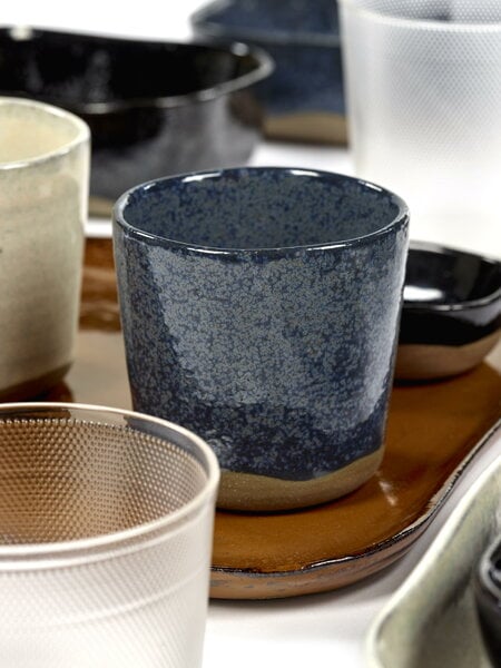 Cups & mugs, Merci No 9 mug, blue/grey, Blue