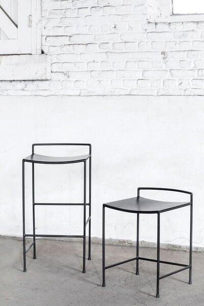 Barhocker und -stühle, Nello Barhocker, 64 cm, Schwarz, Schwarz