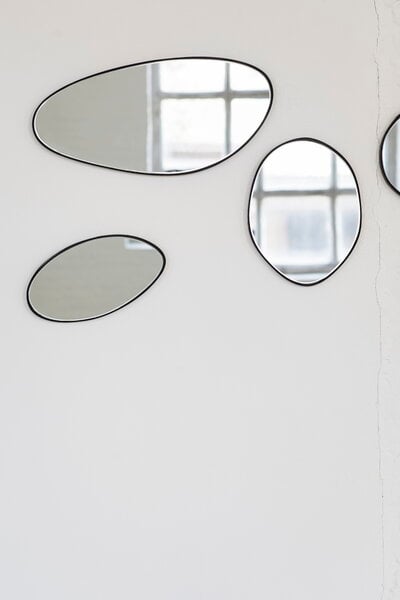 Wall mirrors, Marie mirror, D, black, Black