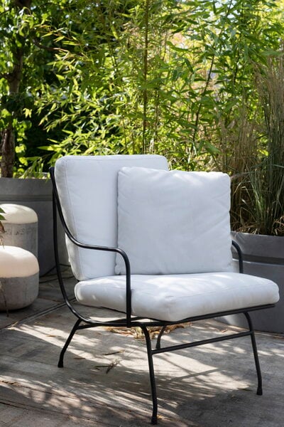 Armchairs & lounge chairs, Stresa lounge chair, white - black, White