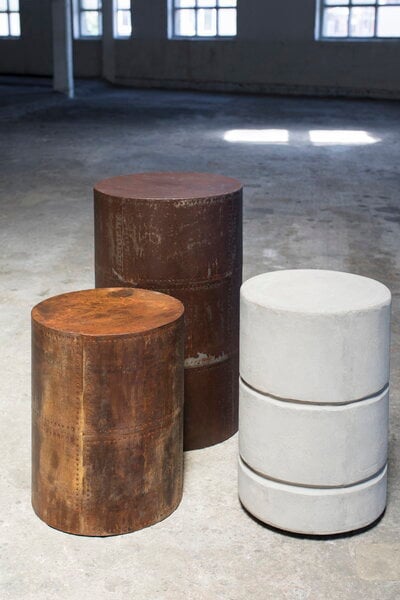Jakkarat, Pawn jakkara, 45,5 cm, betoni, Harmaa