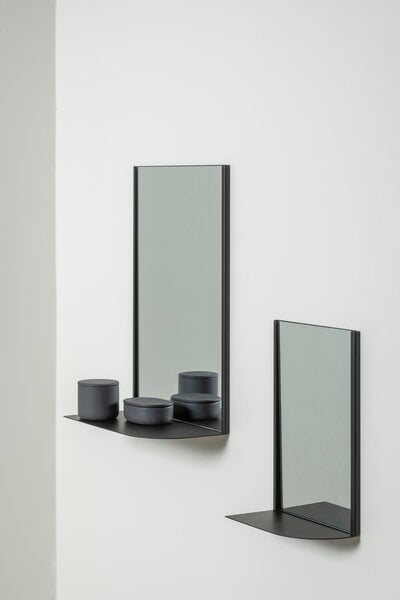 Wall mirrors, Cover Up mirror S, black, Black