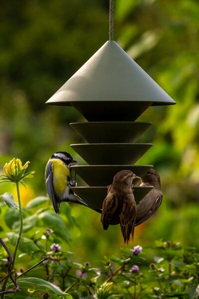 Mangiatoie & nidi per uccelli, Mangiatoia per uccelli Bird Silo, verde, Verde
