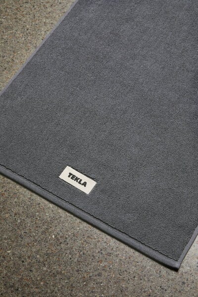 Bath rugs, Bath mat, 70 x 50 cm, charcoal grey, Gray