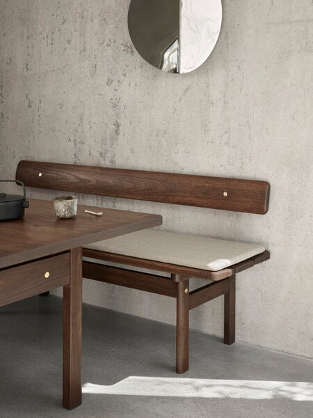 Dining tables, BM0698 Asserbo table, 95 x 190 cm, dark oiled eucalyptus, Brown