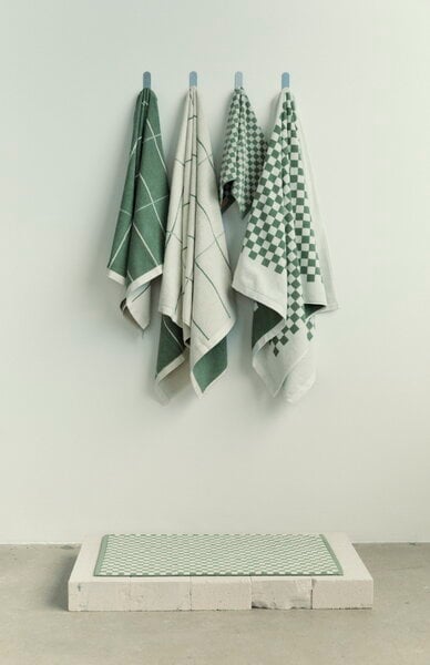 Bath towels, Beach towel Miles, 90 x 170 cm, sage - chalk, Green