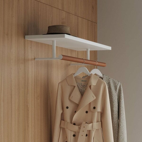 Wall coat racks, Belle coat rack 90 cm, white, White