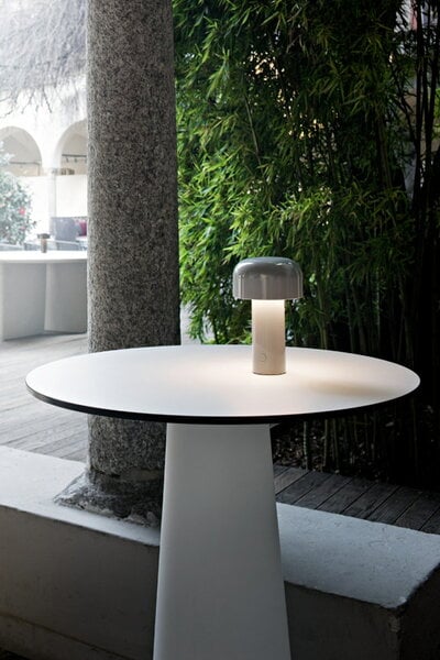 Lighting, Bellhop table lamp, grey, Gray