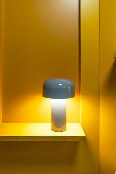 Lighting, Bellhop table lamp, grey blue, Yellow