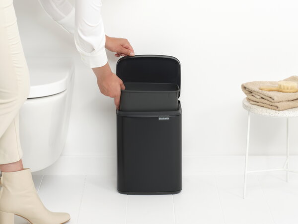 Brabantia Bo Waste Bin, 7 L, matt black | Finnish Design Shop