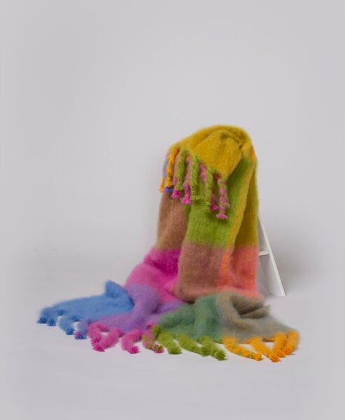 Blankets, BonBon mohair blanket 130 x 180 cm, Multicolour