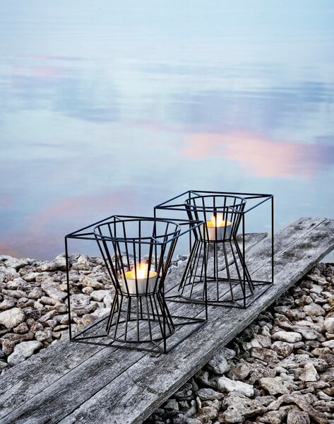 Lanterns & fire pits, Boo candle holder, black, Black