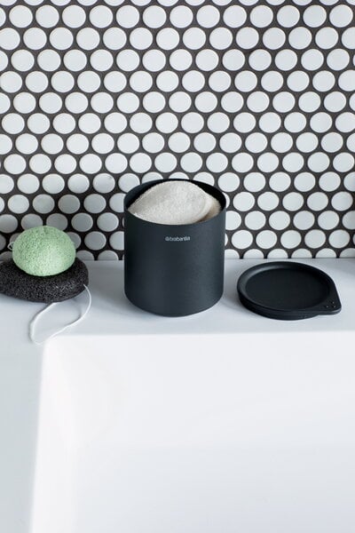 Bathroom accessories, MindSet storage pot, mineral infinite grey, Gray