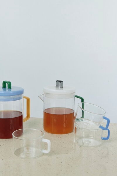 Coffee pots & teapots, Brew pot, clear - jade white, White