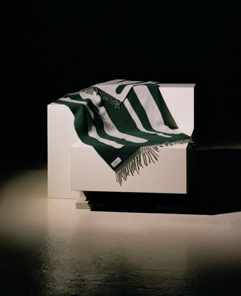 Blankets, Brush blanket, green - porcelain, White