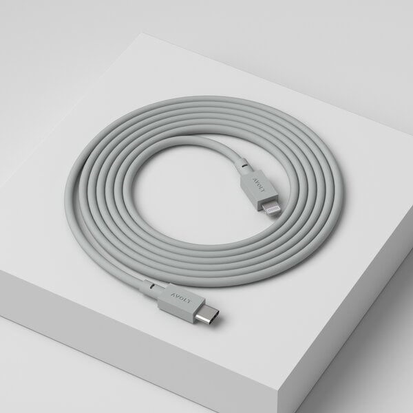 Accessori per cellulari, Cavo di ricarica Cable 1 da USB-C a Lightning, 2 m, Gotland grey, Grigio