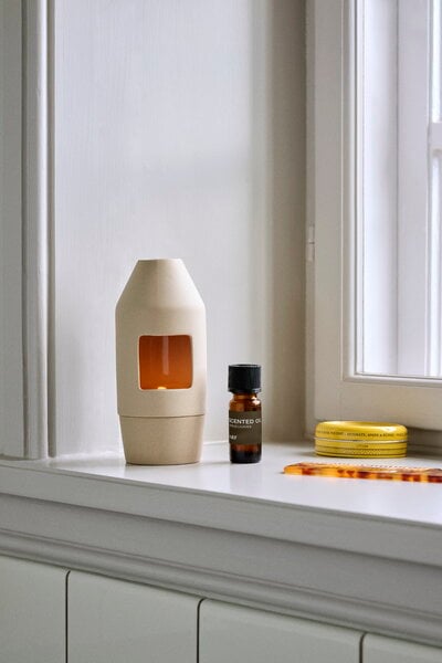 Tealight holders, Chim Chim scent diffuser, light beige, Beige
