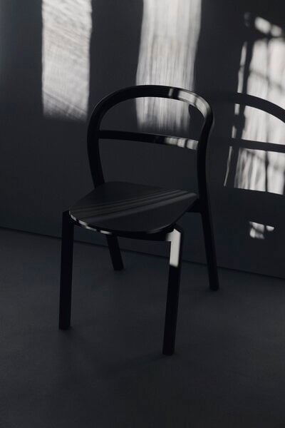 Dining chairs, Kastu chair, black, Black