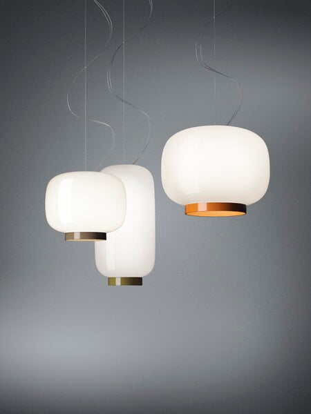 Pendant lamps, Chouchin Reverse 3 pendant, white - grey, White