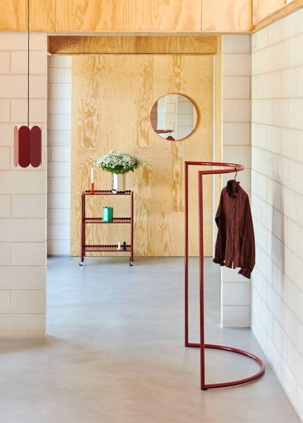 HAY Colour Rack clothes rack, C-shape, maroon red | Finnish Design Shop UK