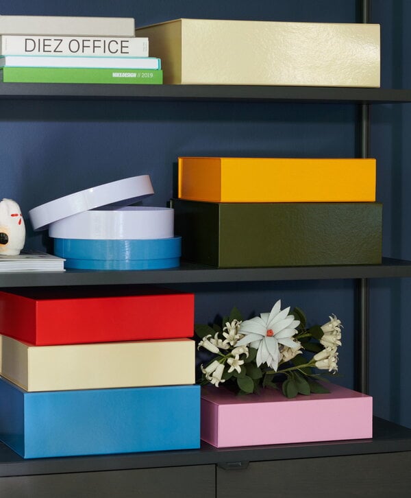 Storage containers, Colour Storage box, L, vanilla, Beige