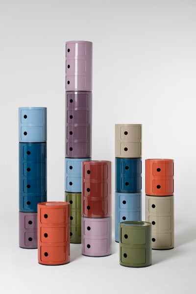 Kartell Componibili storage unit, 3 modules, sky blue | Finnish