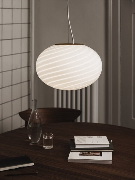 Pendant lamps, S35 Vetri Murano pendant, white, White