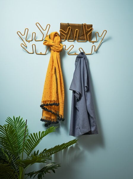 Wall coat racks, Crown wall hanger, yellow, Yellow
