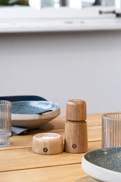 Salt & pepper, Stockholm grinder, 11 cm, oak, Natural