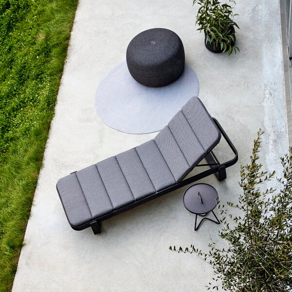 Sdraio e daybed, Lettino Cut, grigio, Grigio