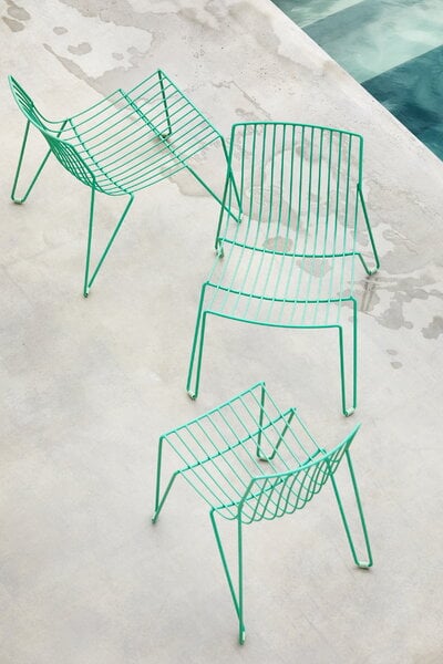 Patio chairs, Tio chair, oilcloth green, Green