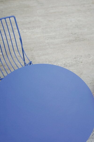 Tavoli da patio, Tavolo Tio, 60 cm, alto, overseas blue, Blu