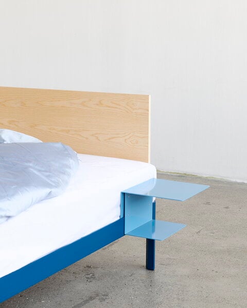 Lits, Cadre de lit avec lattes, bleu foncé, Bleu