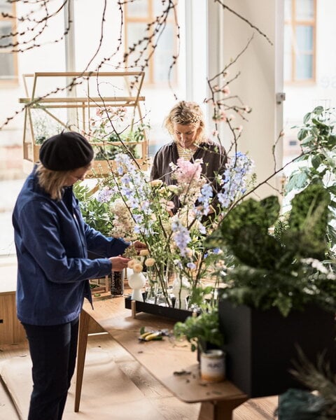 Blompiedestal, Växthus, ask, Naturfärgad