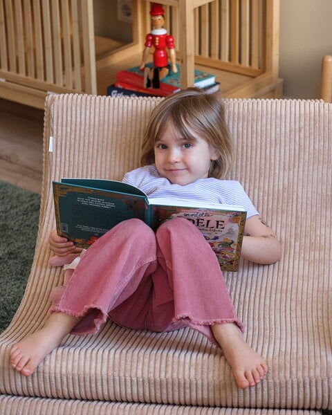 Kids' furniture, Moon chair, brown sugar, Brown