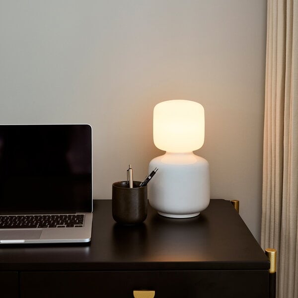 Table lamps, Reflection Oblo table lamp, white, White