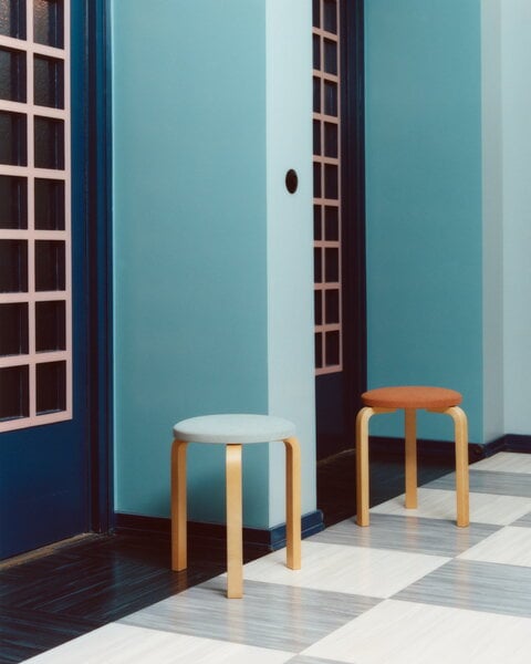 50s-60s製　Alvar Aalto Stool60 ② Artek Aalto stool 60, Tones of Modernism, honey - mint | Finnish