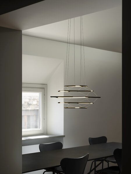 Pendant lamps, Drop 5 pendant, 2700K, satin gold, Gold