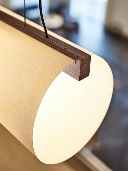 Pendant lamps, Enso pendant, white - black oiled oak, White