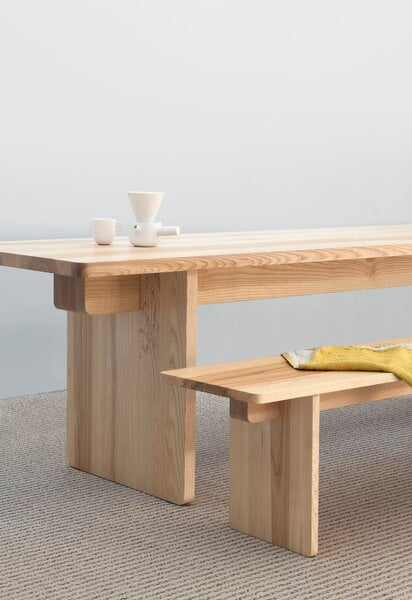 Ruokapöydät, Edi pöytä, 260 x 90 cm, tammi, Luonnonvärinen