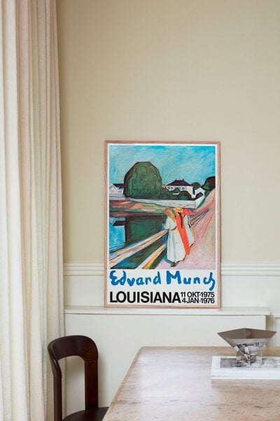 Poster, Edvard Munch - Pigerne på broen 1902, poster A1, Multicolore