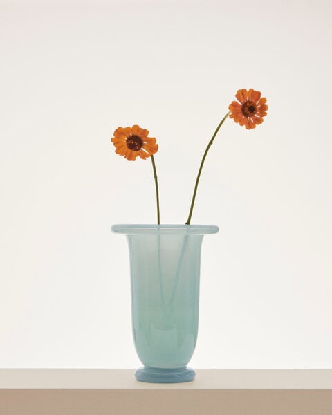 Vases, Empire vase, M, ice blue - light blue, Light blue